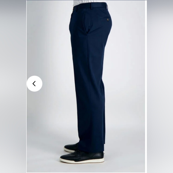 Haagar NWT Mens Work To Weekend Khaki Pants Navy 38/30. - Picture 3 of 10